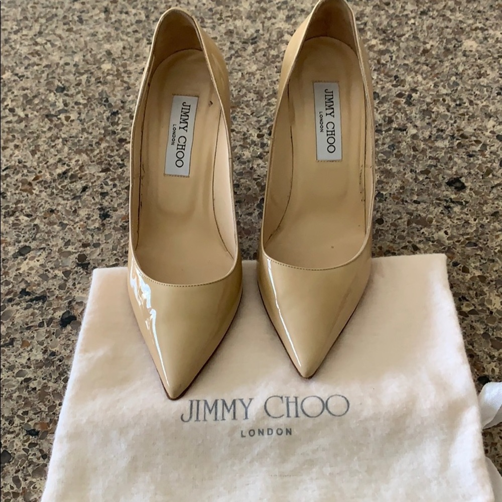 Jimmy choo nude heels